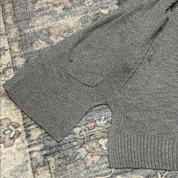 Sonoma Women's Gray Open-Front Cardigan - Picture 4 of 4
